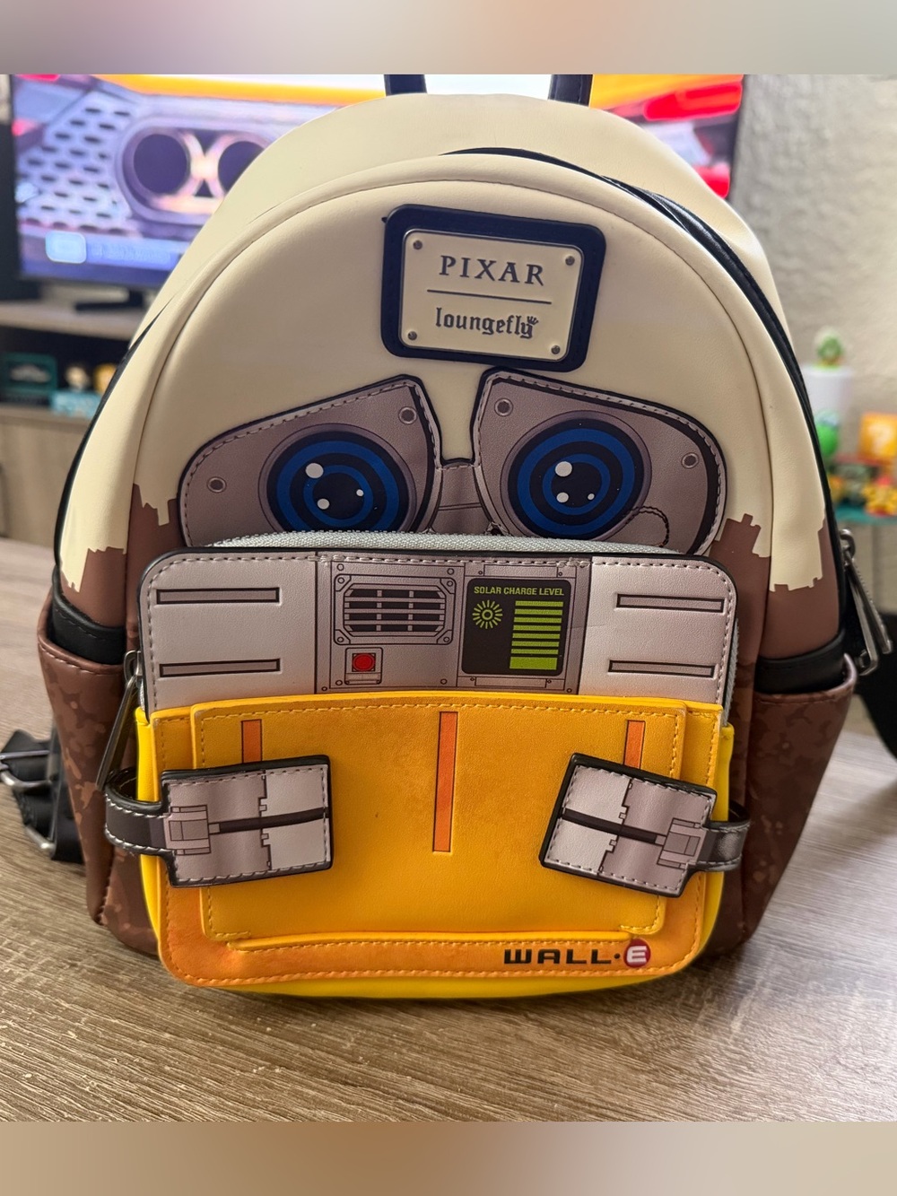 Loungefly PIXAR WALL·E Backpack in Yellow, Brown, Cream